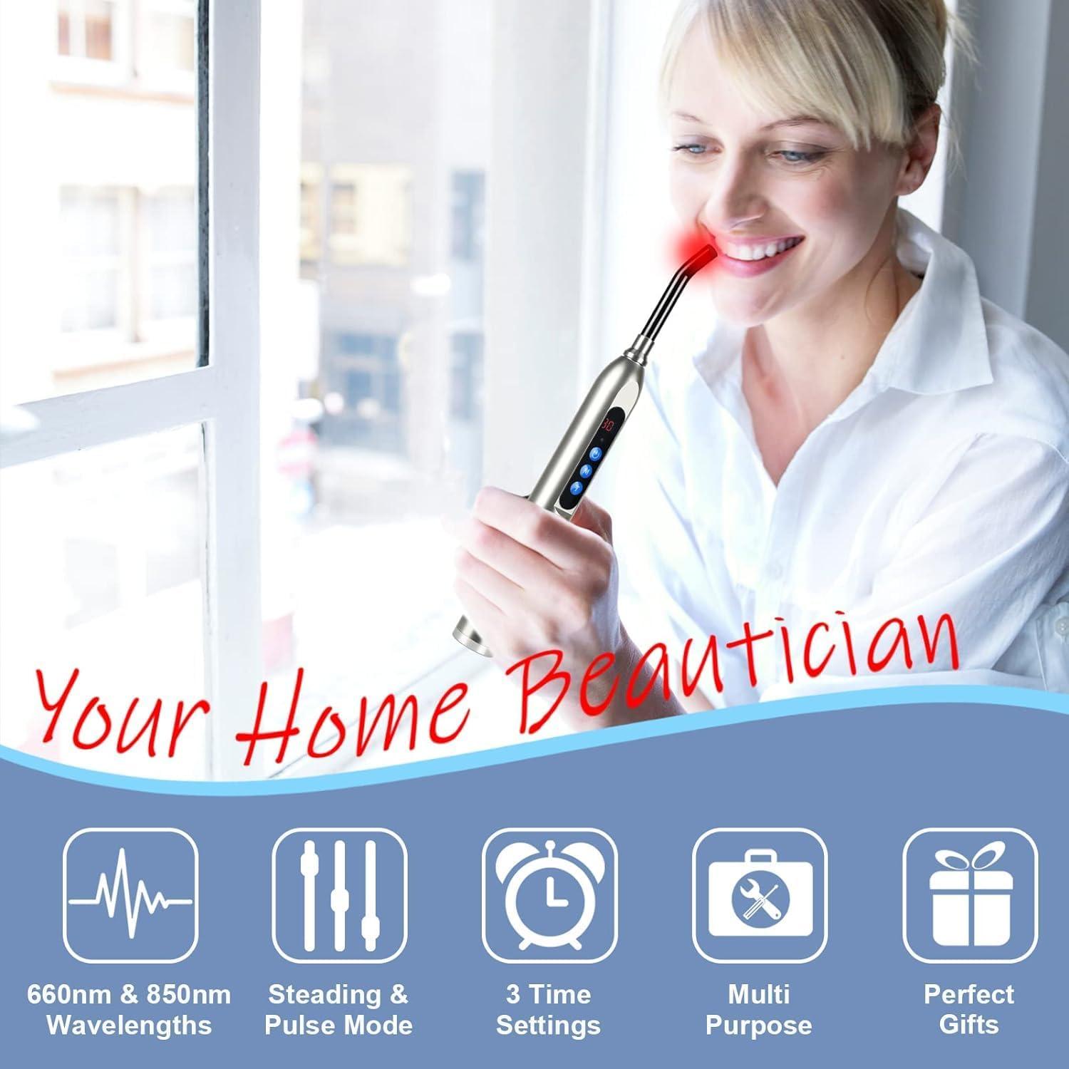 Dispositivo Terapia Luz Roja Topvent para Herpes Labial