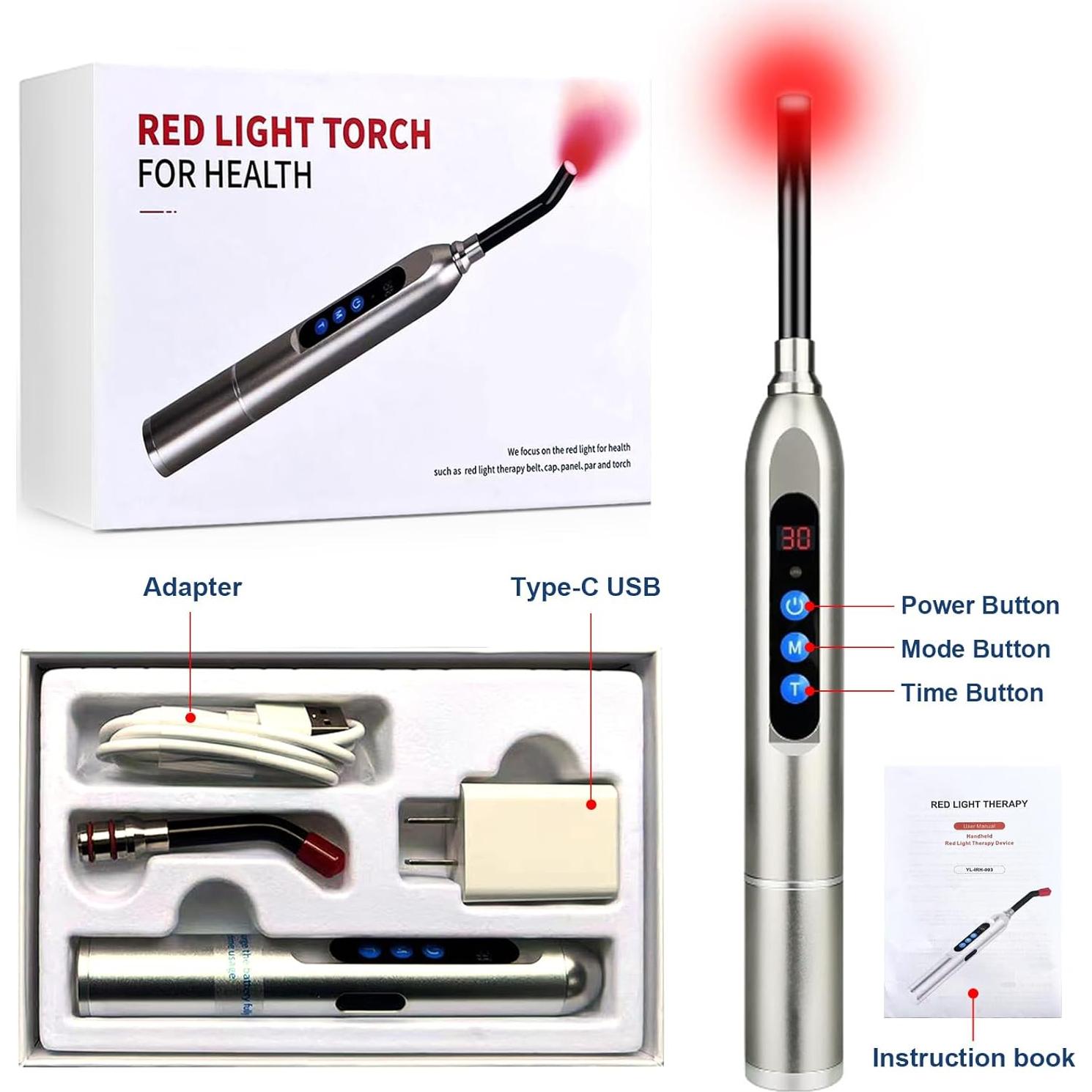 Dispositivo Terapia Luz Roja Topvent para Herpes Labial