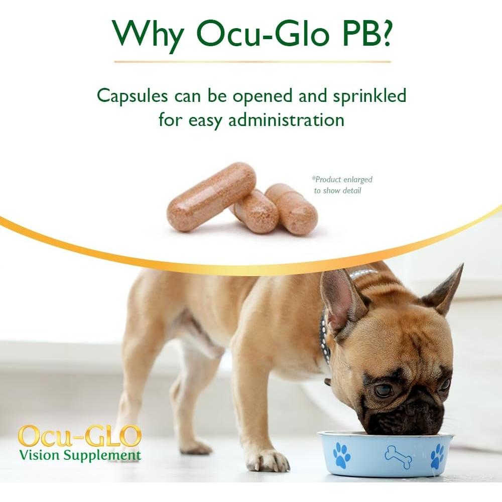 Suplemento Ocu-GLO PB para Visión de Perros y Gatos 30 cápsulas