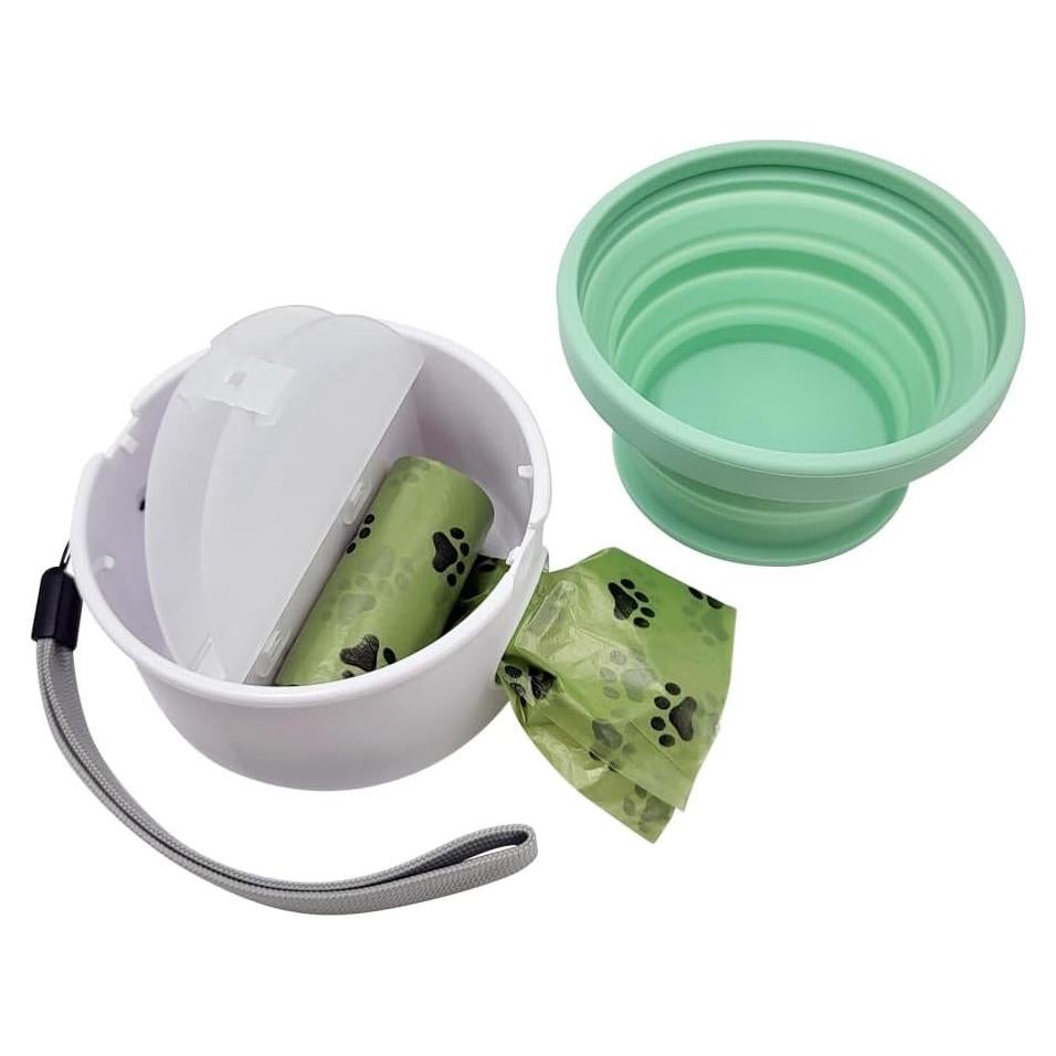 Cuenco Plegable para Perros 3 en 1 Poshirae - Azul Dyer