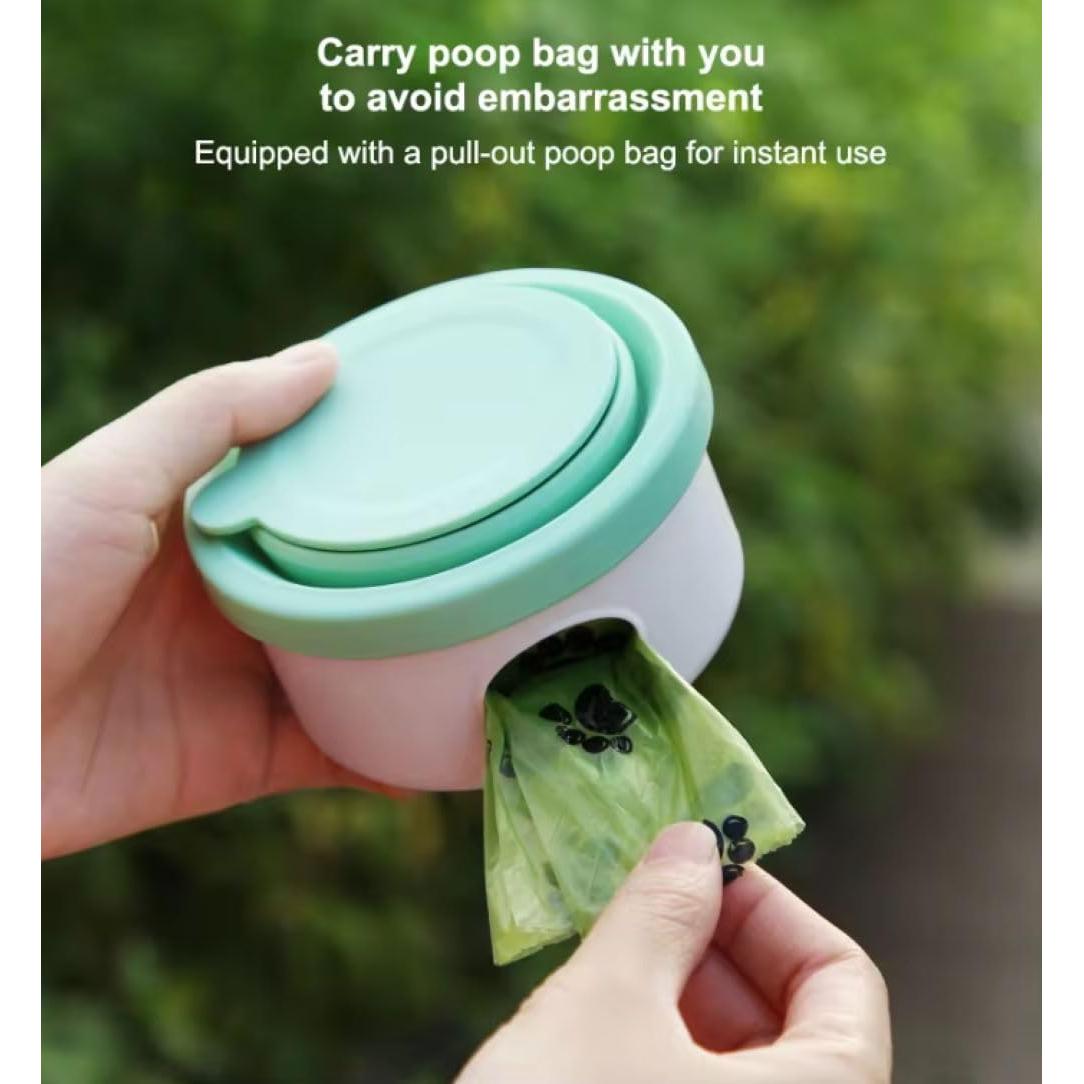 Cuenco Plegable para Perros 3 en 1 Poshirae - Azul Dyer