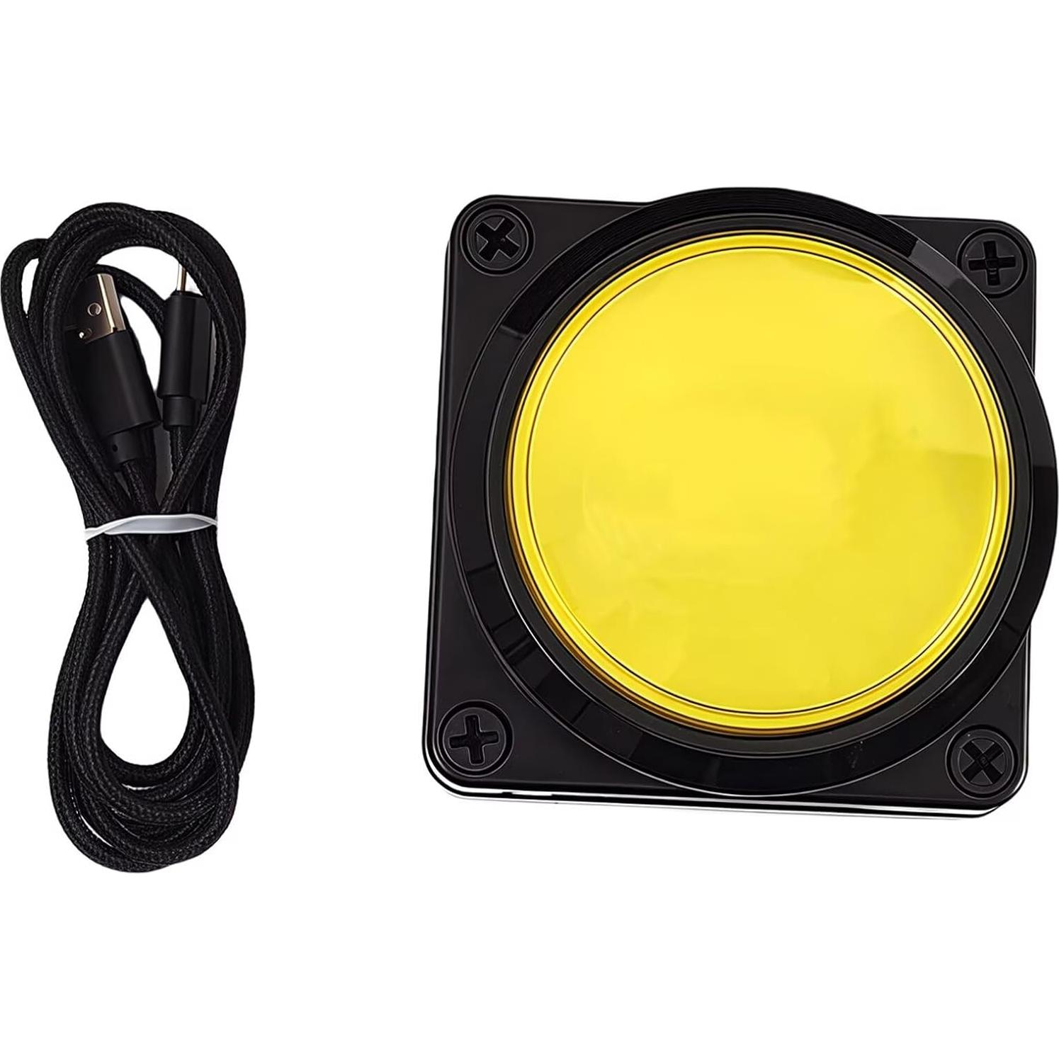 Teclado Macro USB Programable Yoqanr Amarillo 1 Tecla