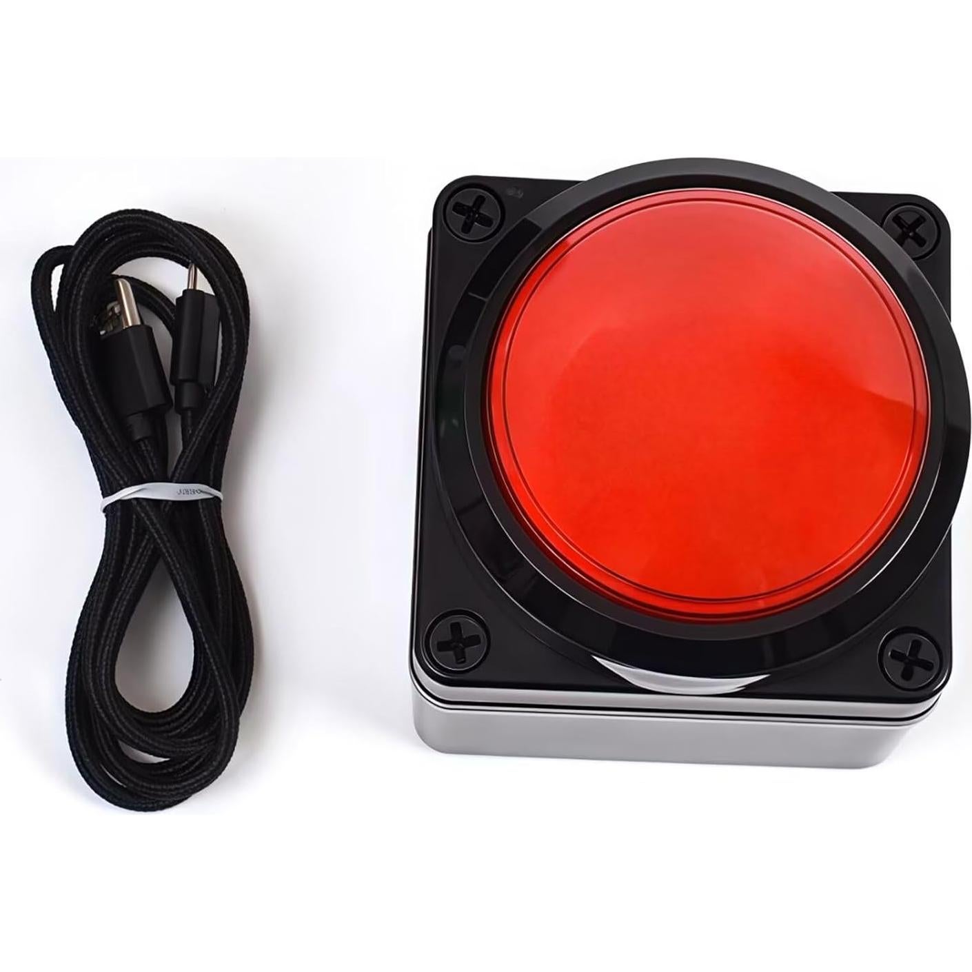 Teclado Macro USB Programable Yoqanr - Botón Rojo 1 Mano