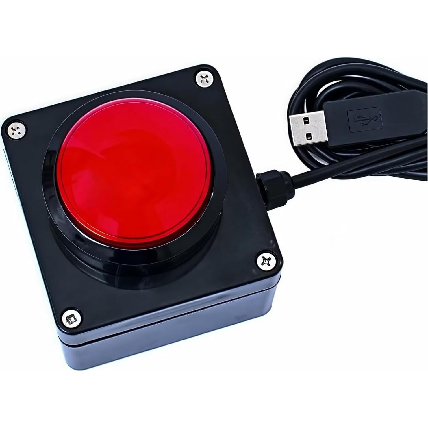 Teclado Macro USB Programable Yoqanr - Botón Rojo 1 Mano