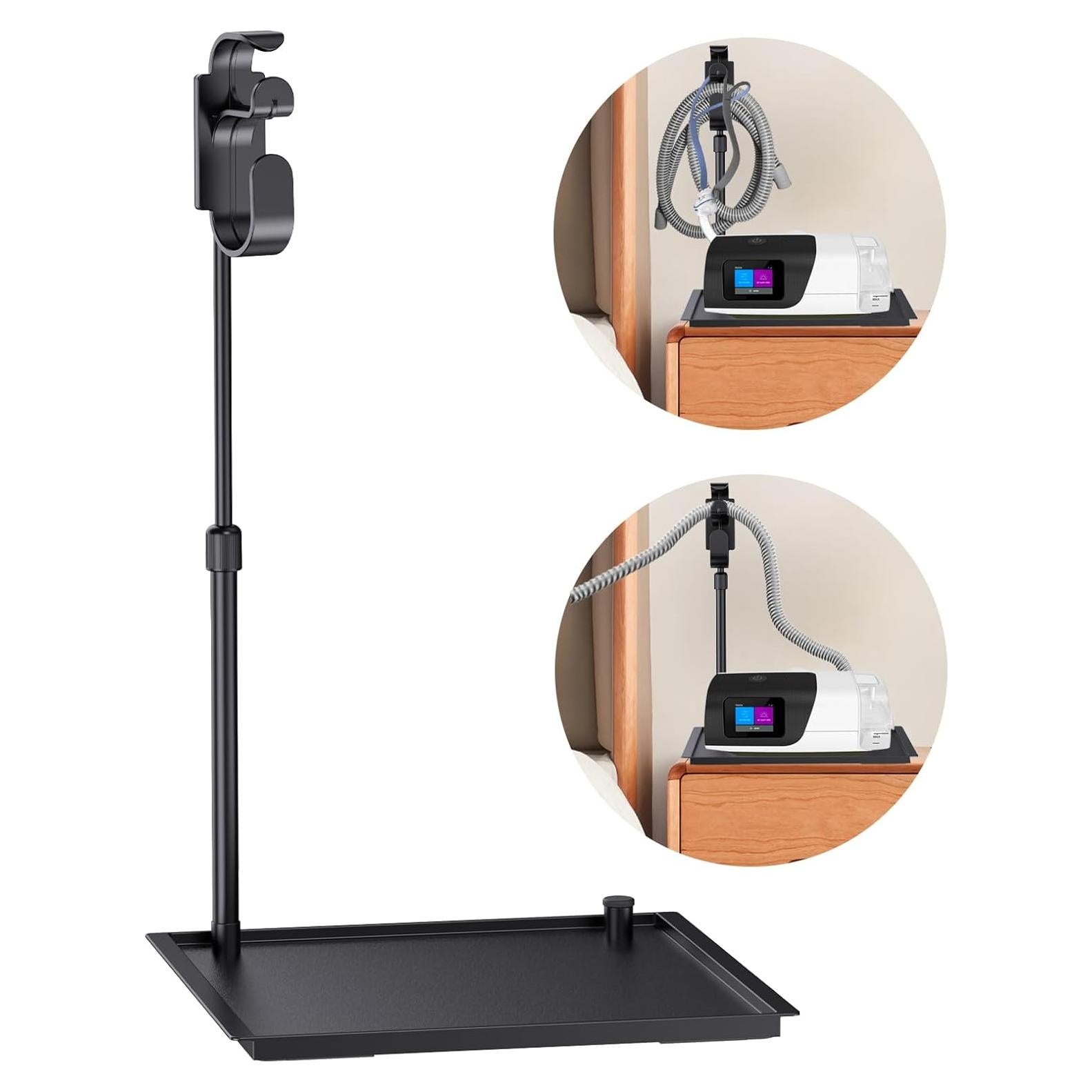 Soporte Organizador de Manguera CPAP YUHUANG - Negro Mate