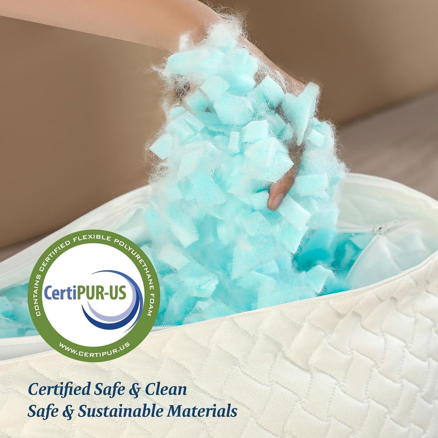 Almohada Ajustable Ashena Queen Firmeza Media Enfriadora