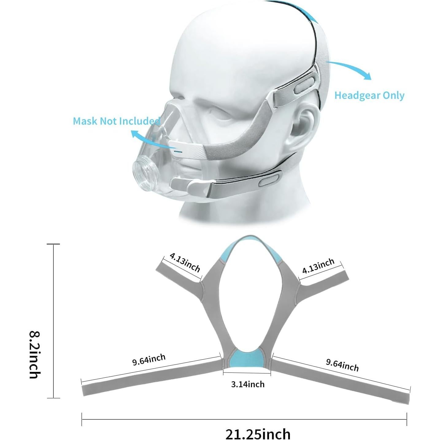 Cinta de cabeza CPAP Babyfond F20 Plus, suave y ajustable