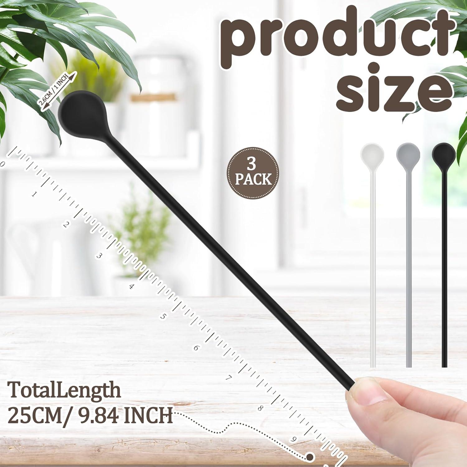 Set de 3 Cucharas de Revolver de Silicona Reallnaive 25cm