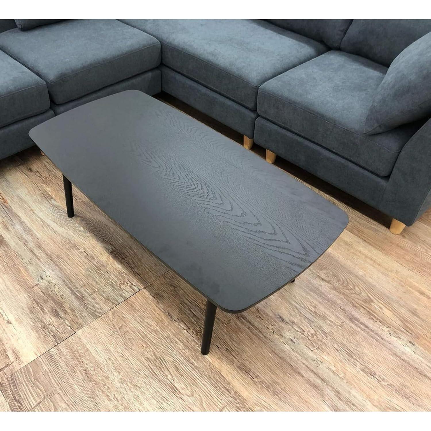 Mesa de Café Plegable AZUMAYA SGS-229BK Madera Negra 100x52x36cm
