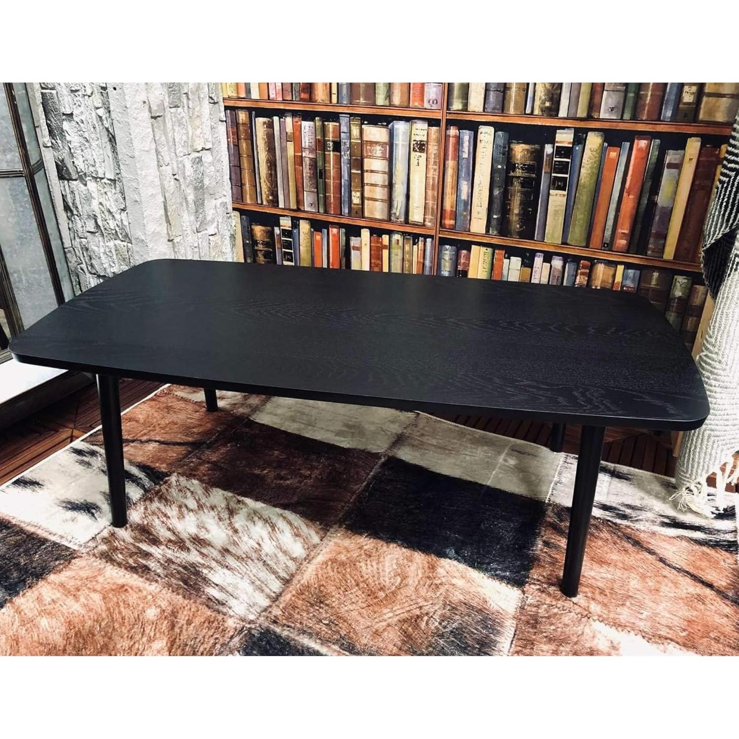 Mesa de Café Plegable AZUMAYA SGS-229BK Madera Negra 100x52x36cm