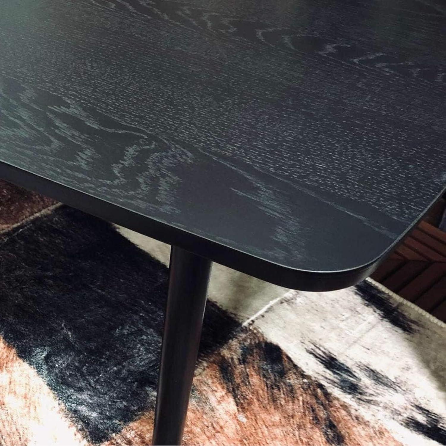 Mesa de Café Plegable AZUMAYA SGS-229BK Madera Negra 100x52x36cm