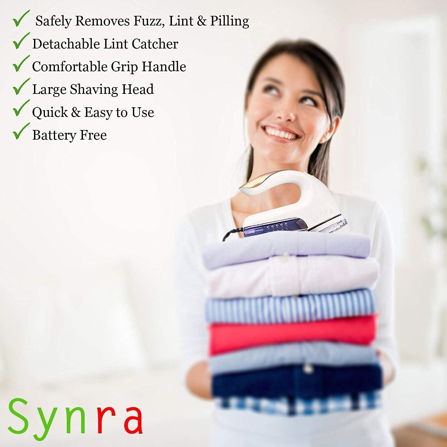 Raspador de Tela Eléctrico Synra Azul - Elimina Pelusa y Bolitas