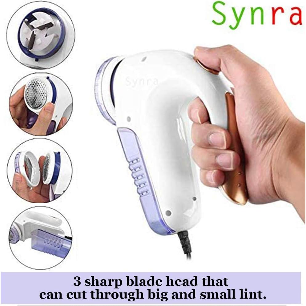 Raspador de Tela Eléctrico Synra Azul - Elimina Pelusa y Bolitas