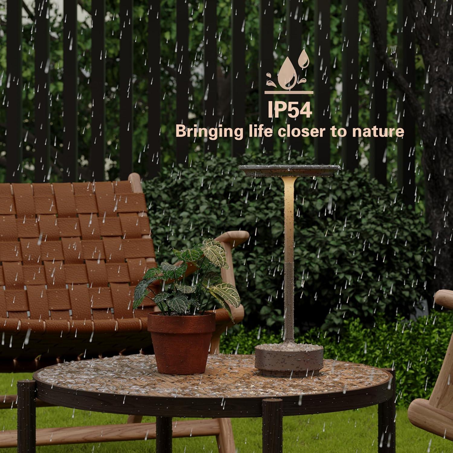 Juego de 2 Lámparas de Mesa LED Inalámbricas ZTFLOS Plata