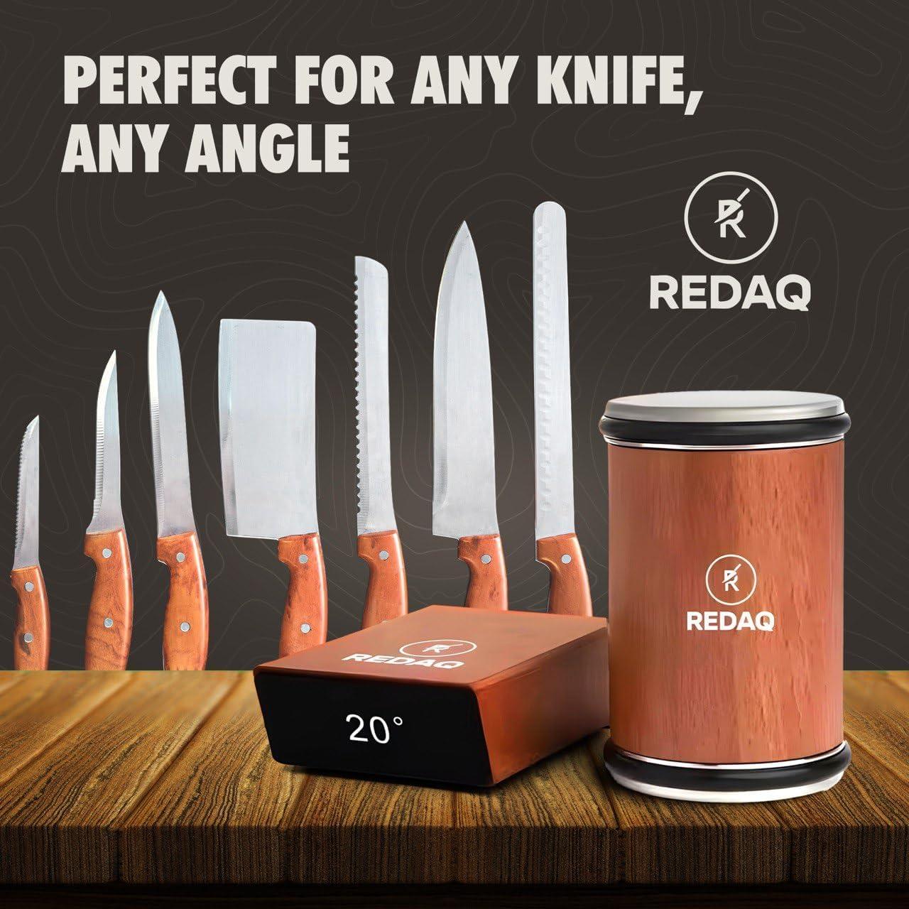 Afilador de Cuchillos Redaq - Doble Diamante 2 Ángulos 15° 20°