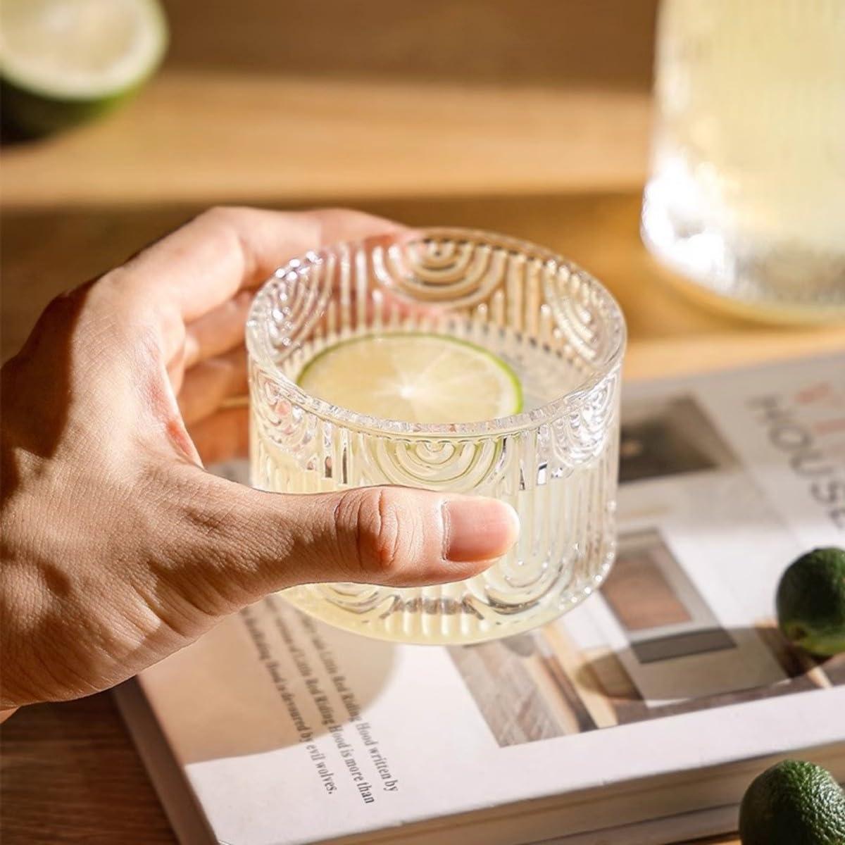 Juego de Jarra y Vaso de Vidrio AOSEE 640 ml con Tapa