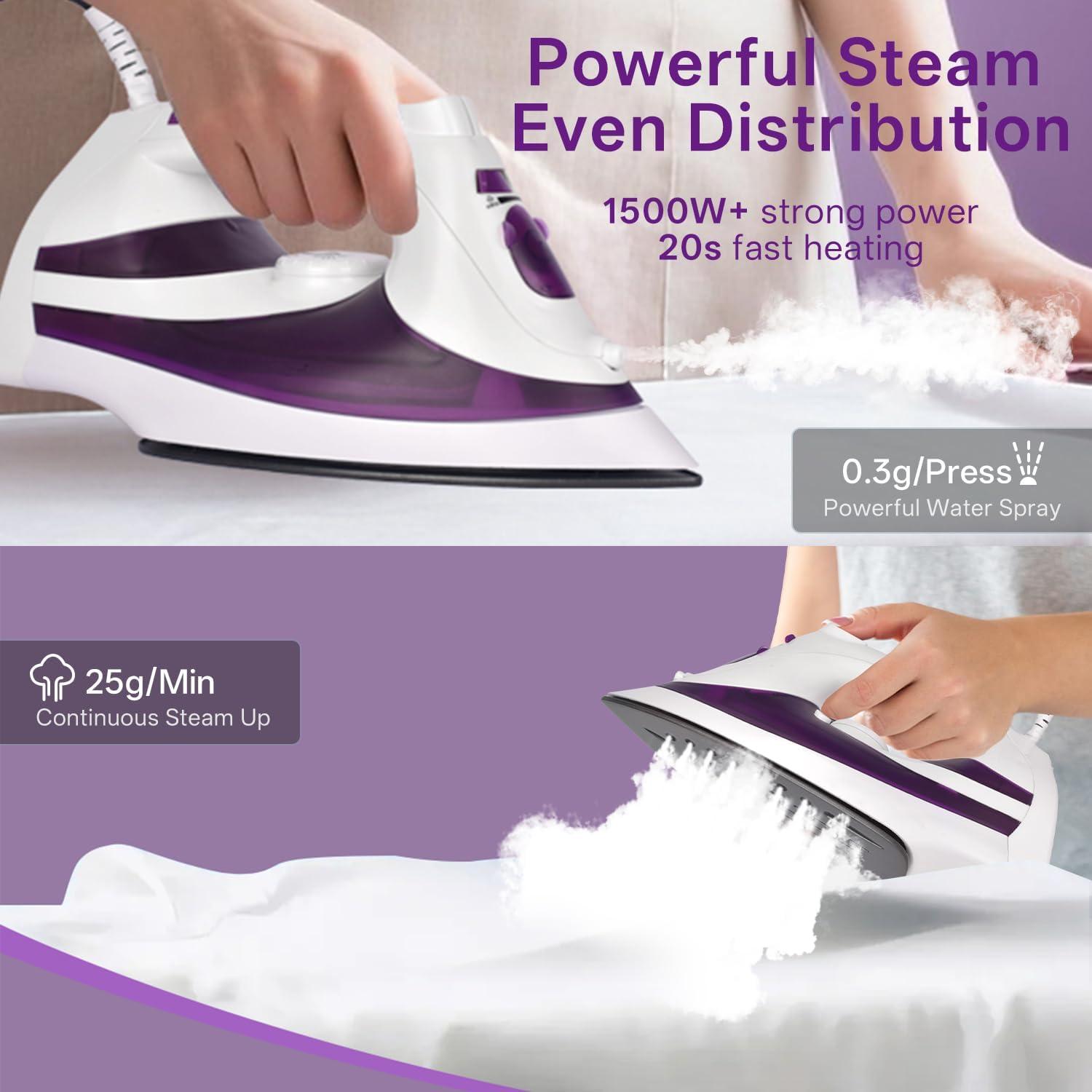 Plancha de Vapor MARTISAN SG-5098 Púrpura 1.16kg Autolimpiante