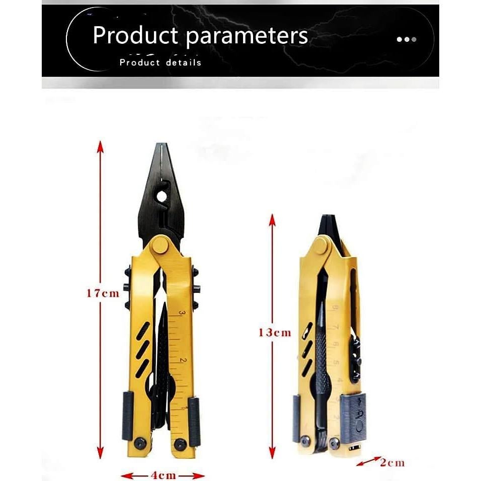 Alicate Multi Herramienta GXMRHWY 13 en 1 Acero Inoxidable Camping