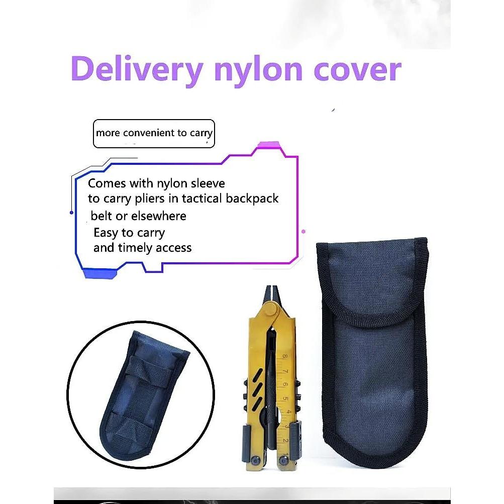 Alicate Multi Herramienta GXMRHWY 13 en 1 Acero Inoxidable Camping