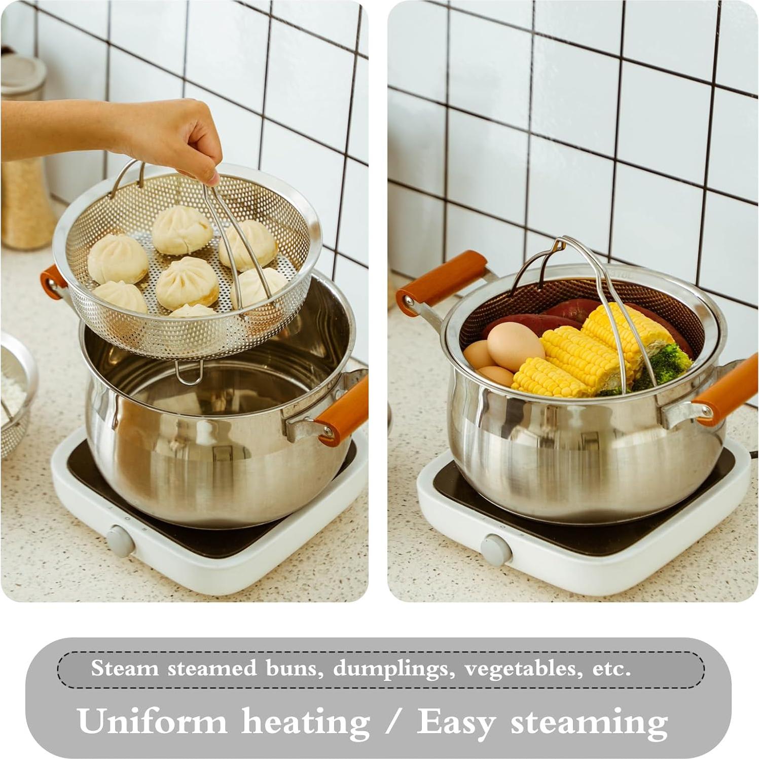 Vaporera de Acero Inoxidable SHPii 14 cm Multifuncional