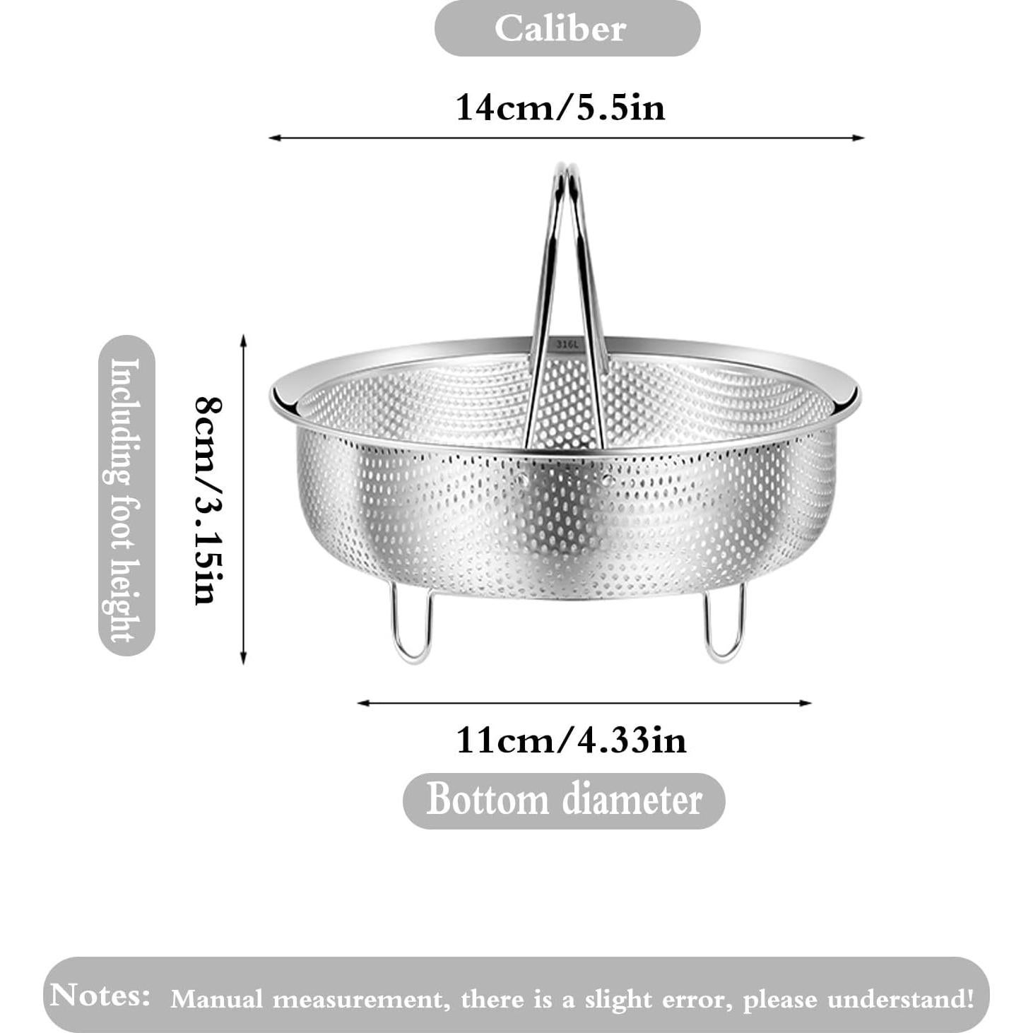 Vaporera de Acero Inoxidable SHPii 14 cm Multifuncional