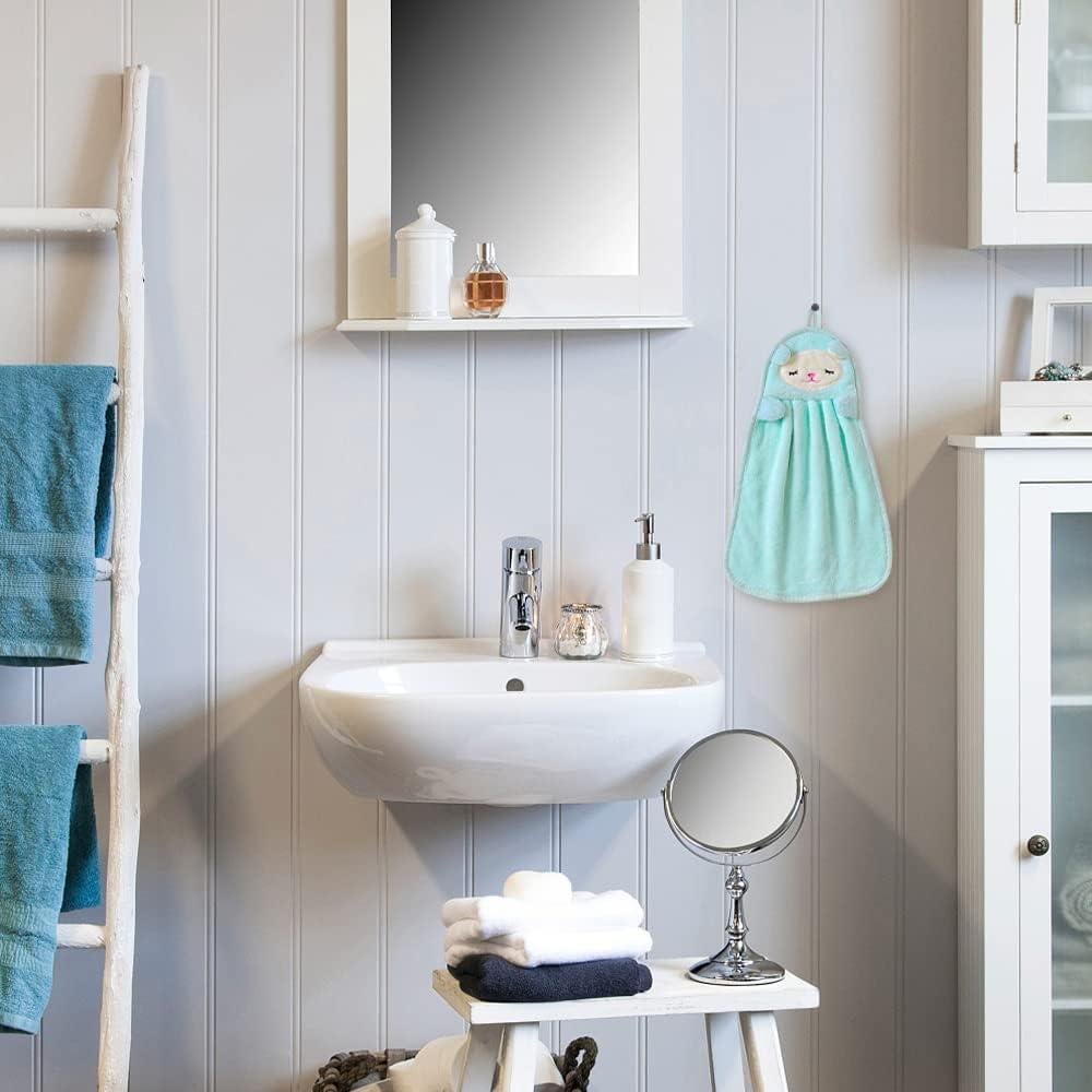 Juego de 6 Toallas de Mano FHDUSRYO de Terciopelo Coral