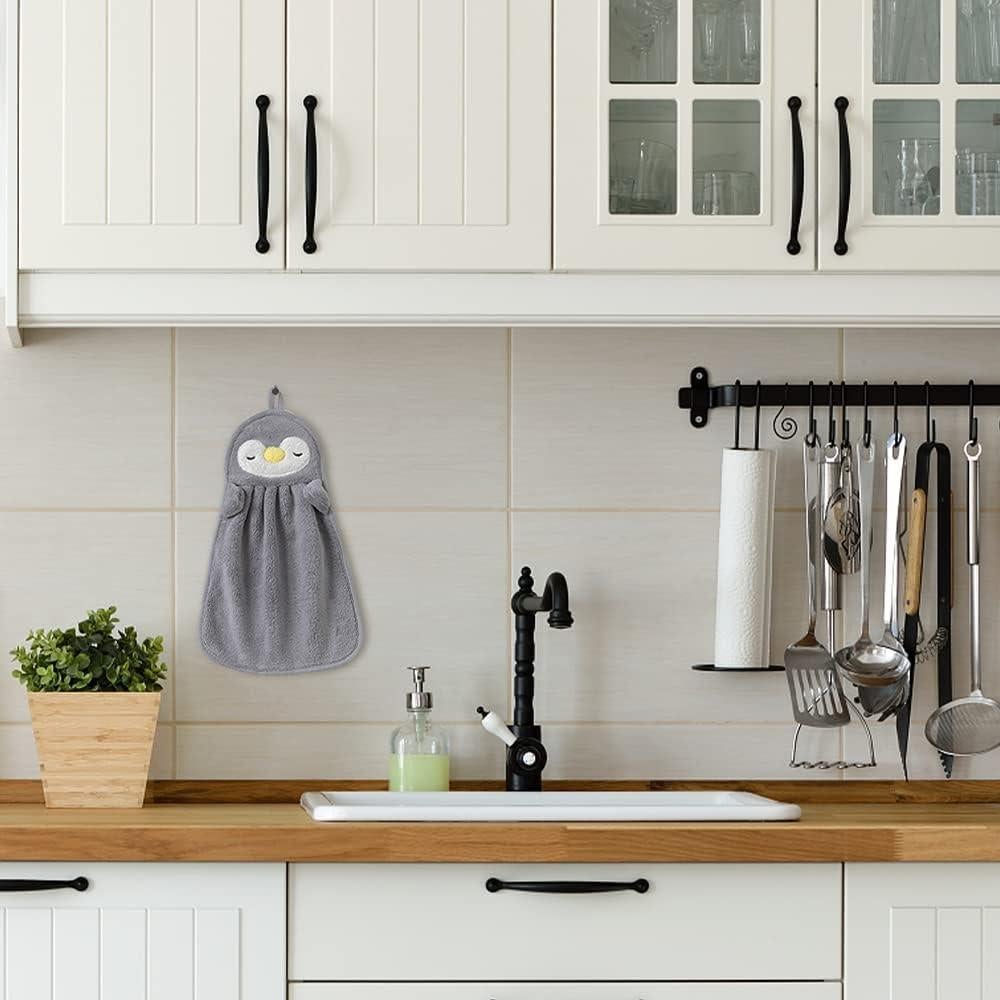 Juego de 6 Toallas de Mano FHDUSRYO de Terciopelo Coral