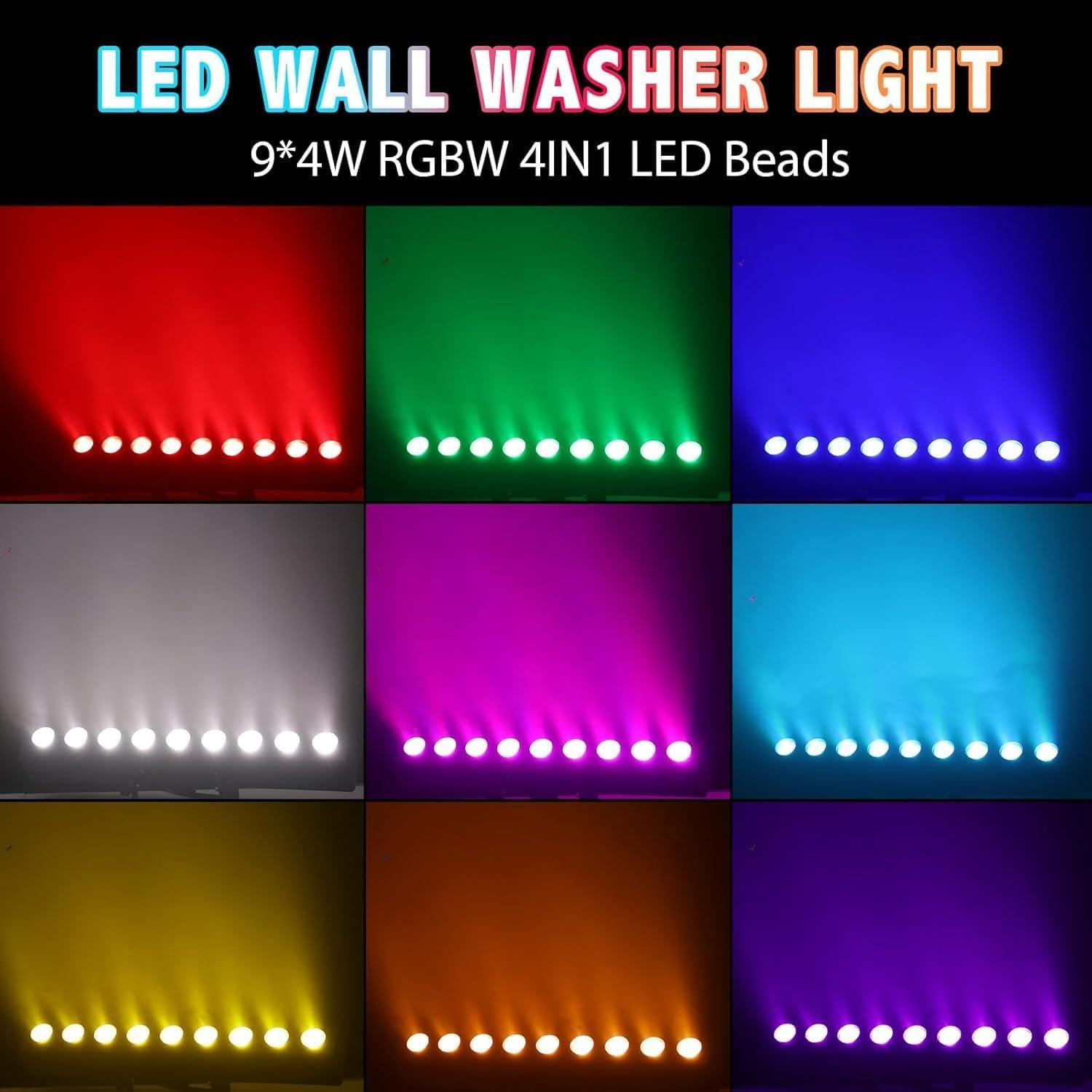 Barra de Luz LED 50W RGBW DMX con Control Remoto 2Pack
