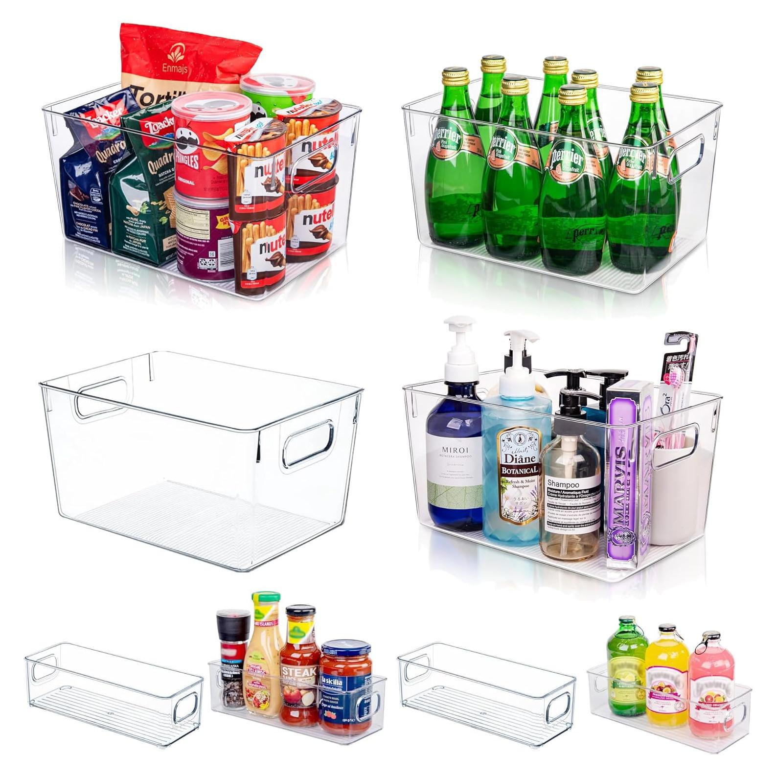 Organizadores de Almacenamiento Joymeezo - 8 Piezas Plástico Transparente