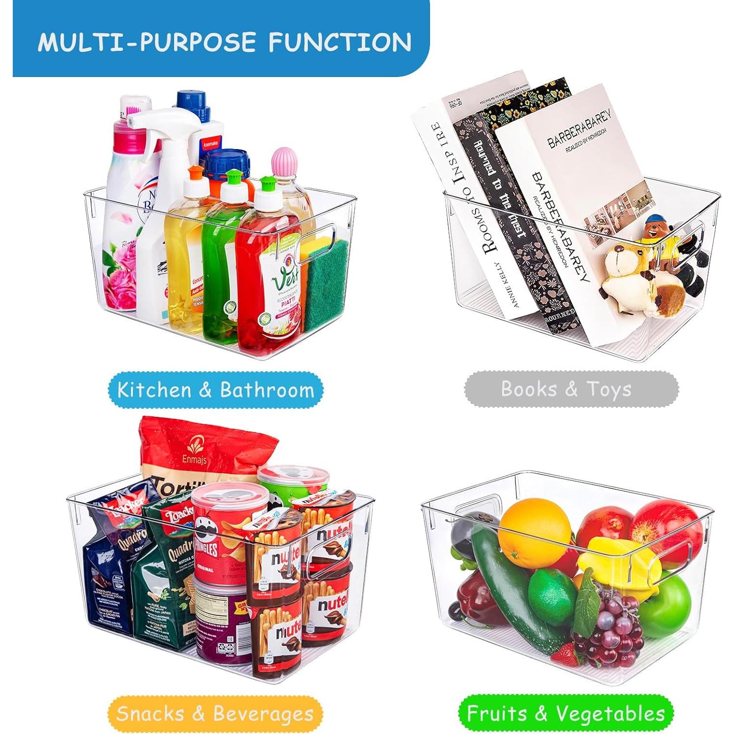 Organizadores de Almacenamiento Joymeezo - 8 Piezas Plástico Transparente