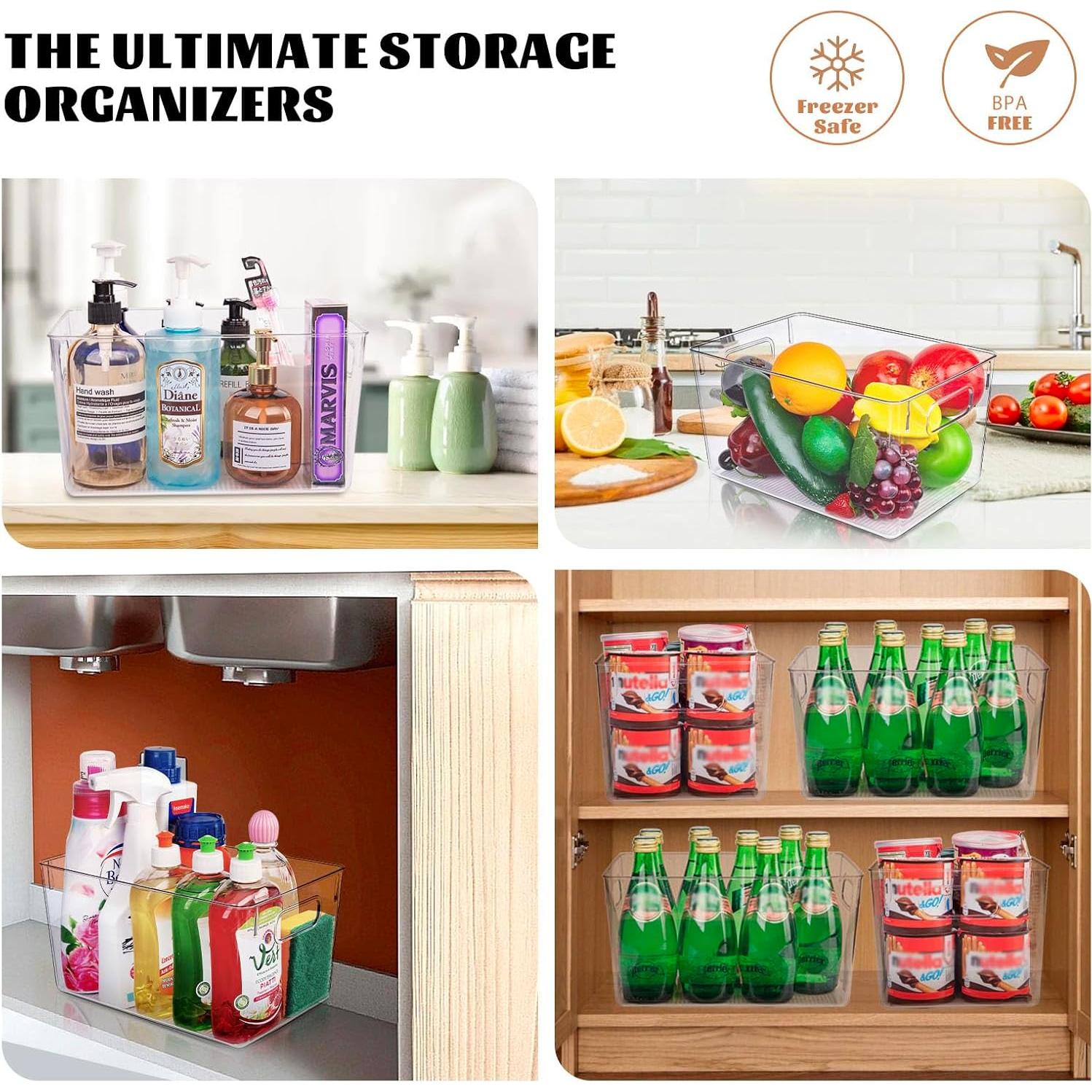 Organizadores de Almacenamiento Joymeezo - 8 Piezas Plástico Transparente