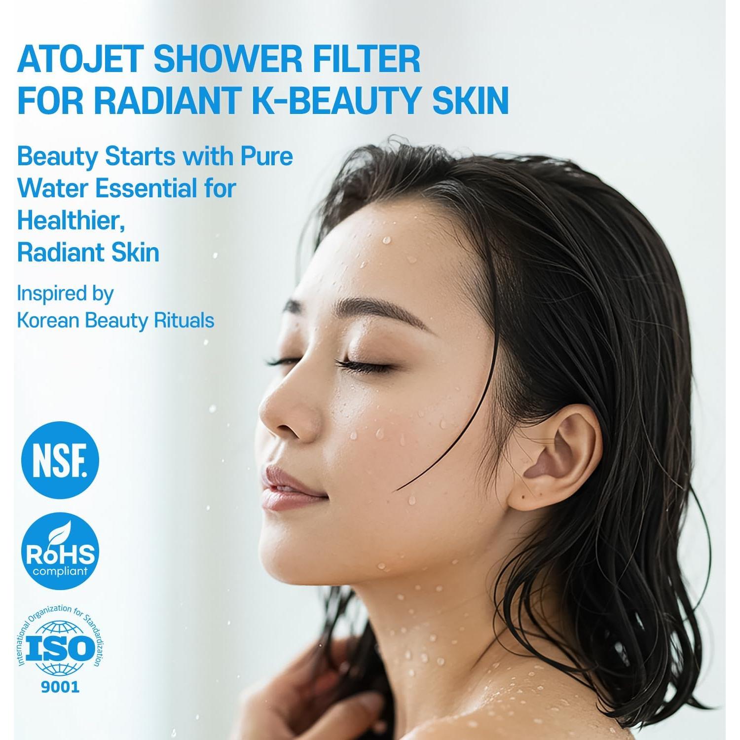 Filtros de Reemplazo Atojet AJ-8200 6pcs para Ducha Blanca