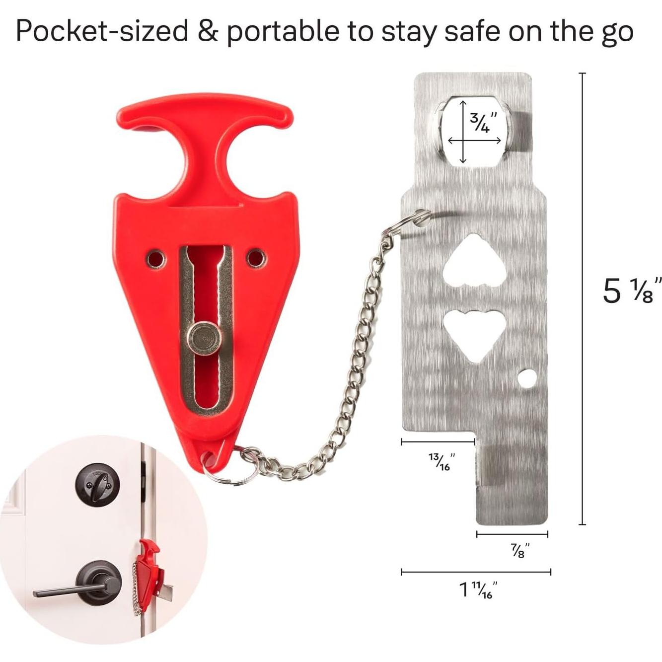 Candado de Puerta Portátil Master Lock 276EC Seguridad Extra