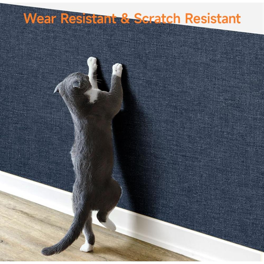 Parche Autoadhesivo de Lino QSJTLM 20x30cm Azul Corteza - 2PCS