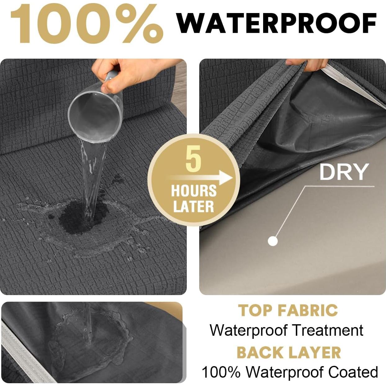 H.VERSAILTEX Fundas de Cojines de Comedor RV 100% Impermeables