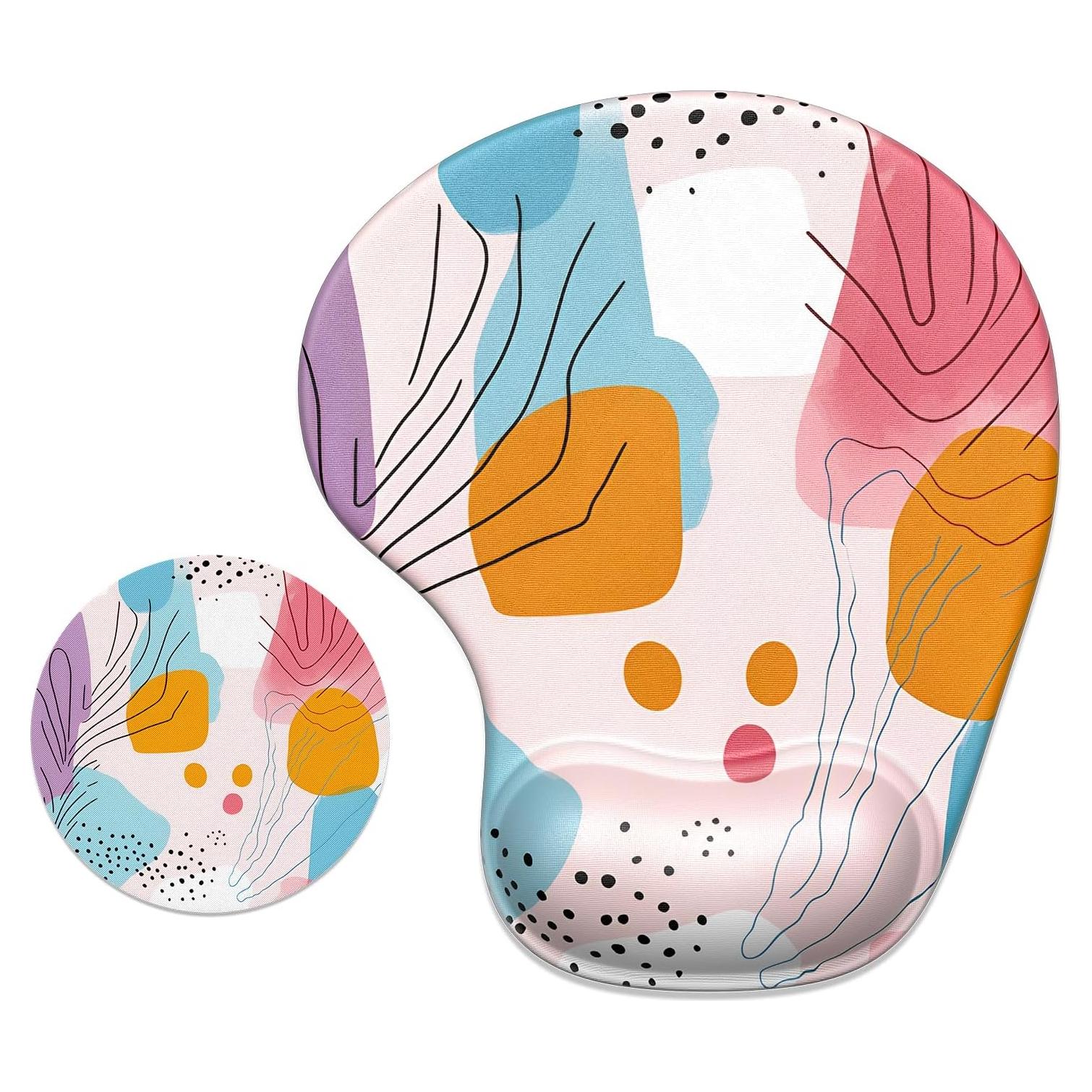 Alfombrilla Ergonómica ITNRSIIET con Reposamuñecas de Gel 24.1x21.1cm