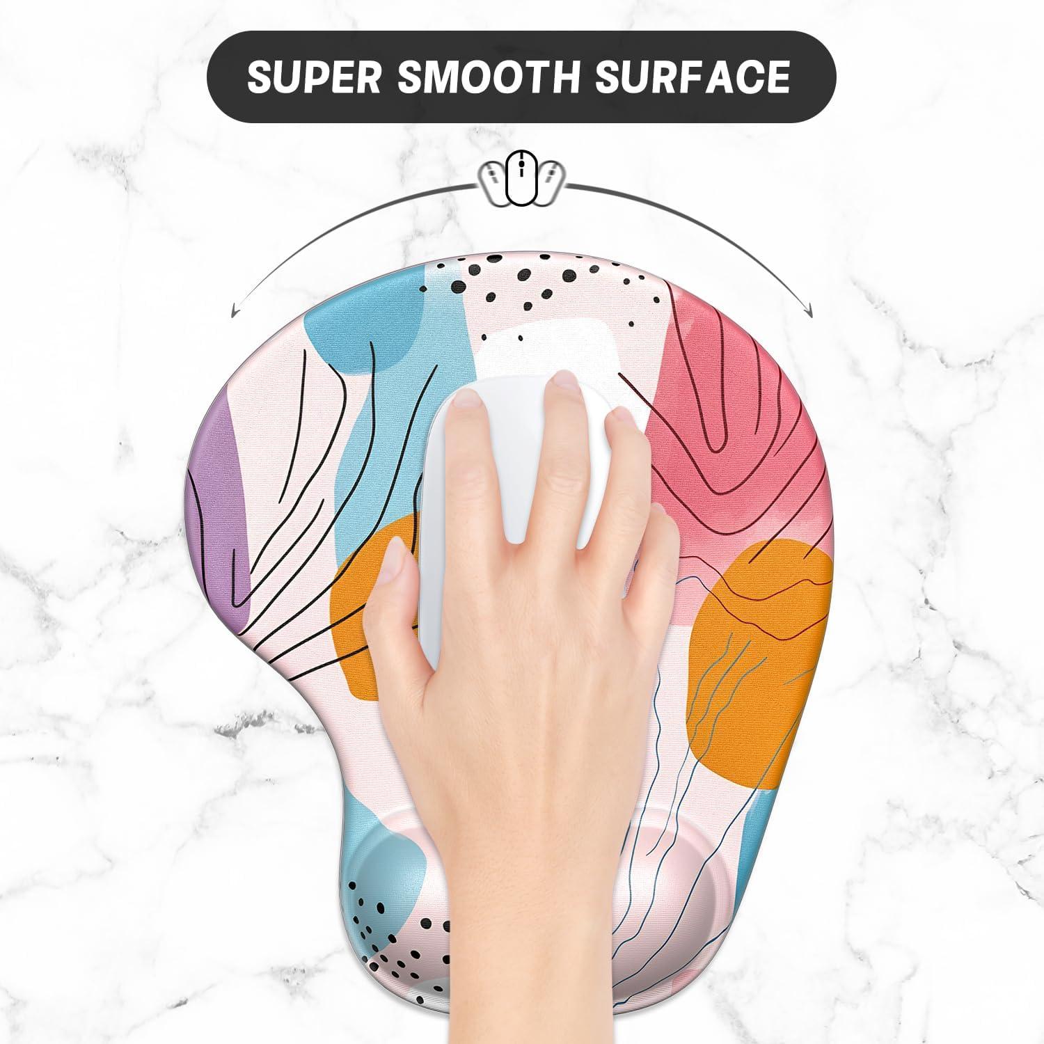 Alfombrilla Ergonómica ITNRSIIET con Reposamuñecas de Gel 24.1x21.1cm