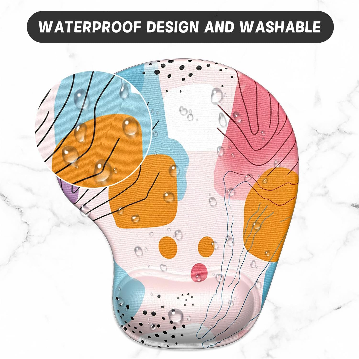 Alfombrilla Ergonómica ITNRSIIET con Reposamuñecas de Gel 24.1x21.1cm