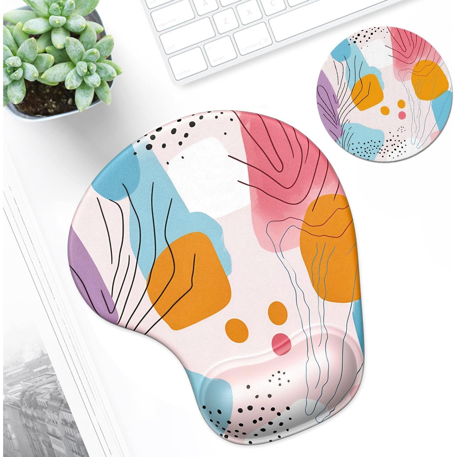 Alfombrilla Ergonómica ITNRSIIET con Reposamuñecas de Gel 24.1x21.1cm