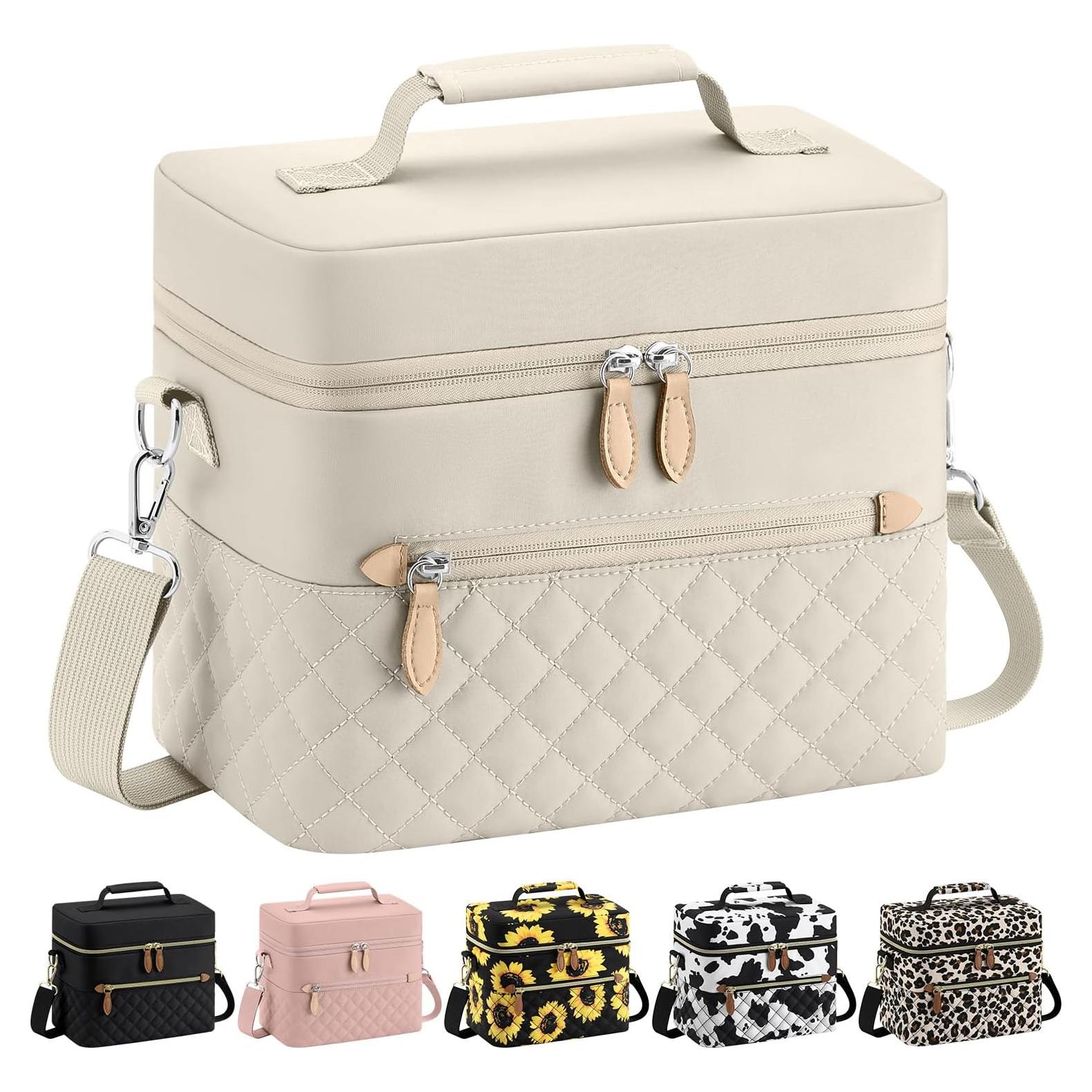 Bolsa de Almuerzo Aislada Tenot Beige 8.5L para Mujeres