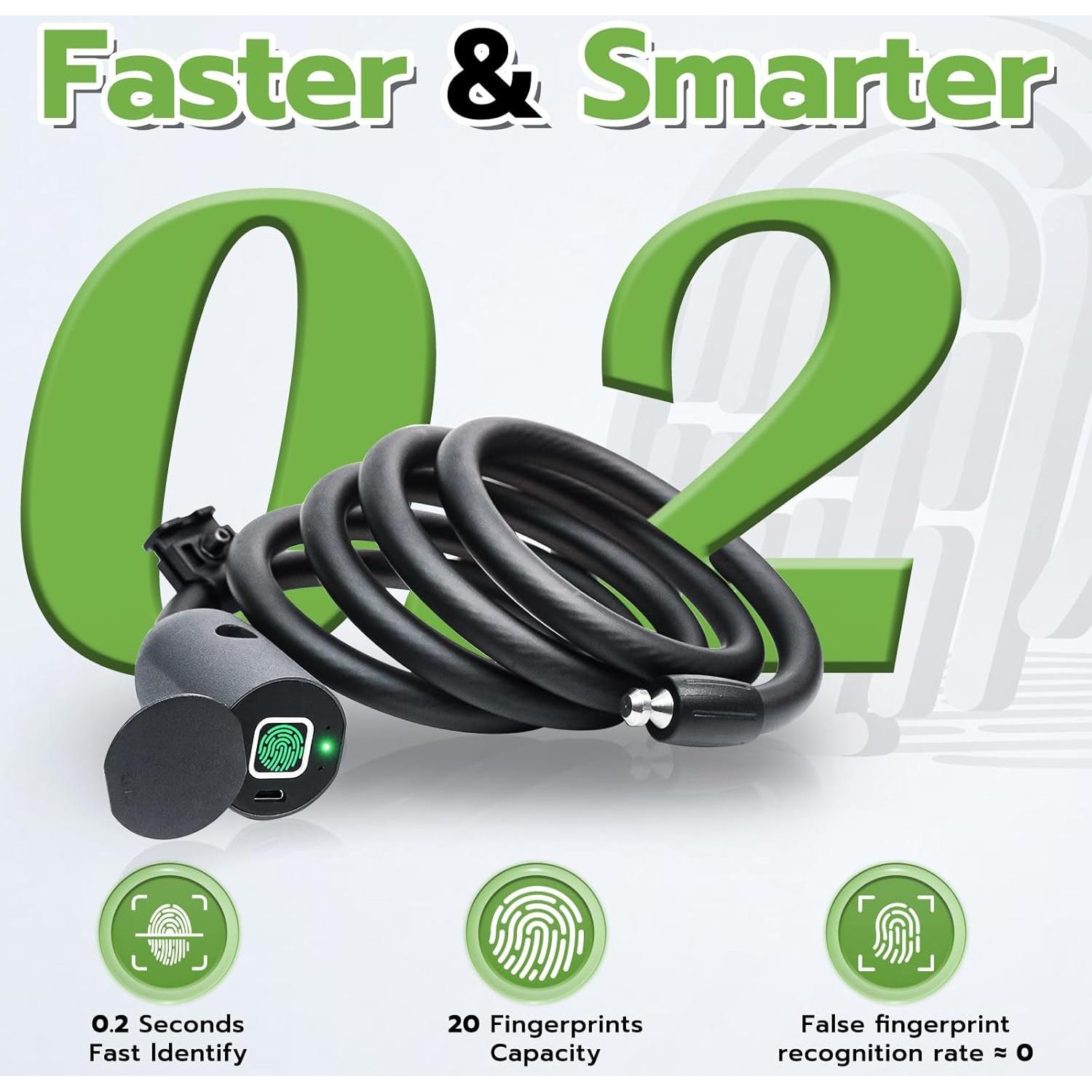 Candado Biométrico Eseesmart 1.5M con Huella Dactilar