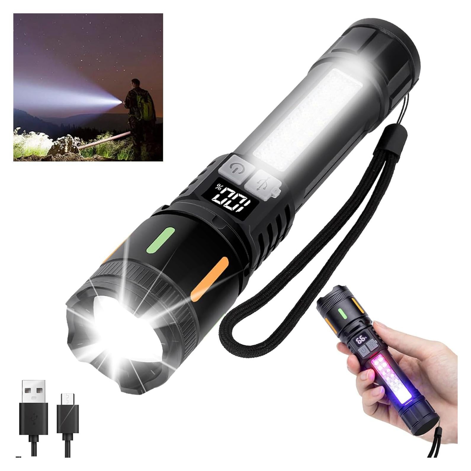 Linterna LED Recargable Peascat P1 5 Modos Impermeable