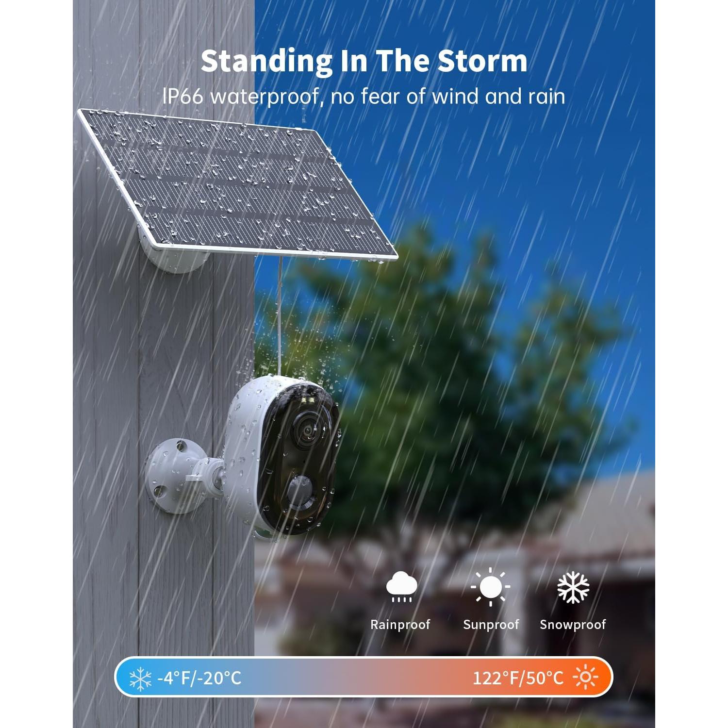 Cámara de Seguridad Inalámbrica Armorcope CG6CS 2K Solar IP66