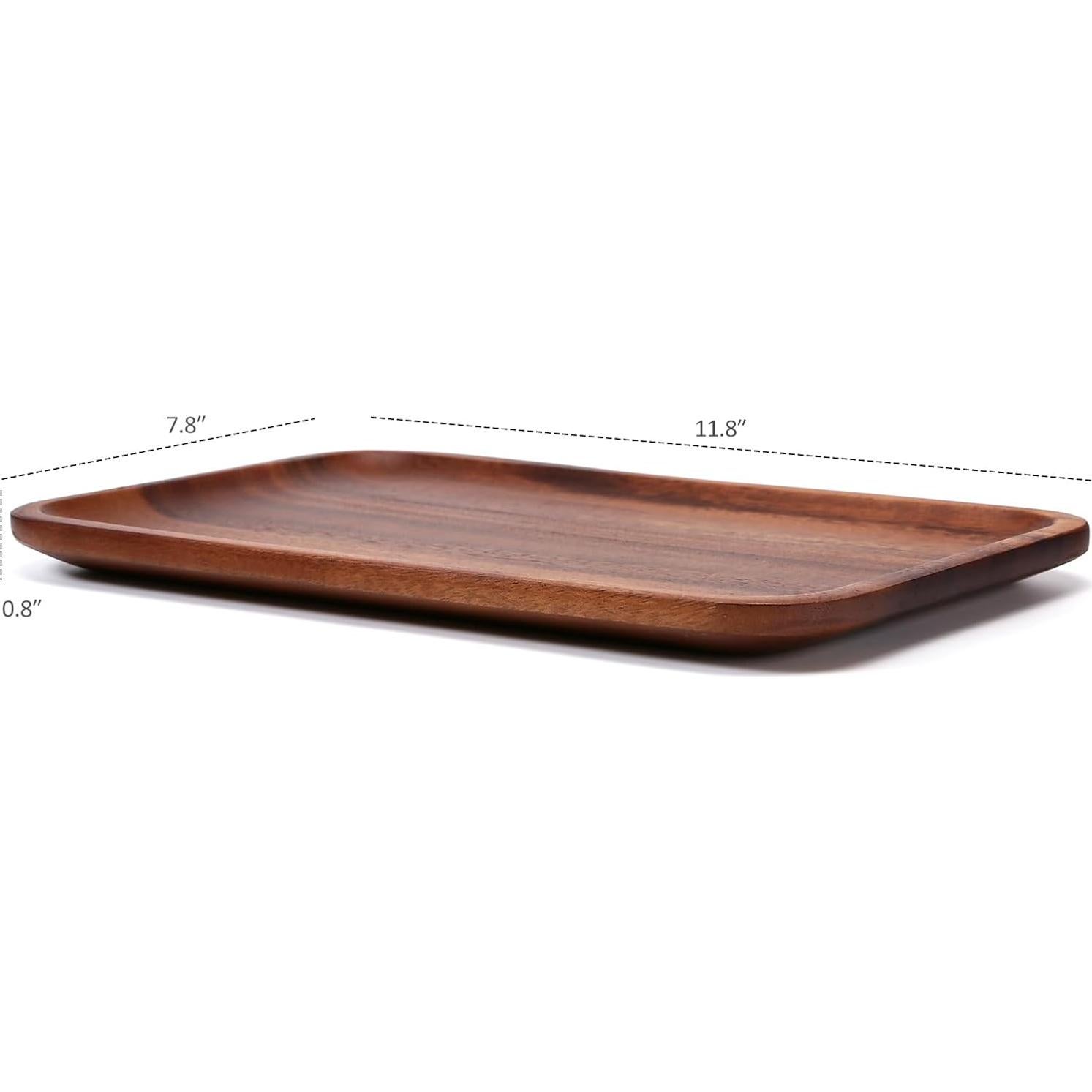 Bandeja de Valet de Madera de Acacia Velinjowy 30x20 cm