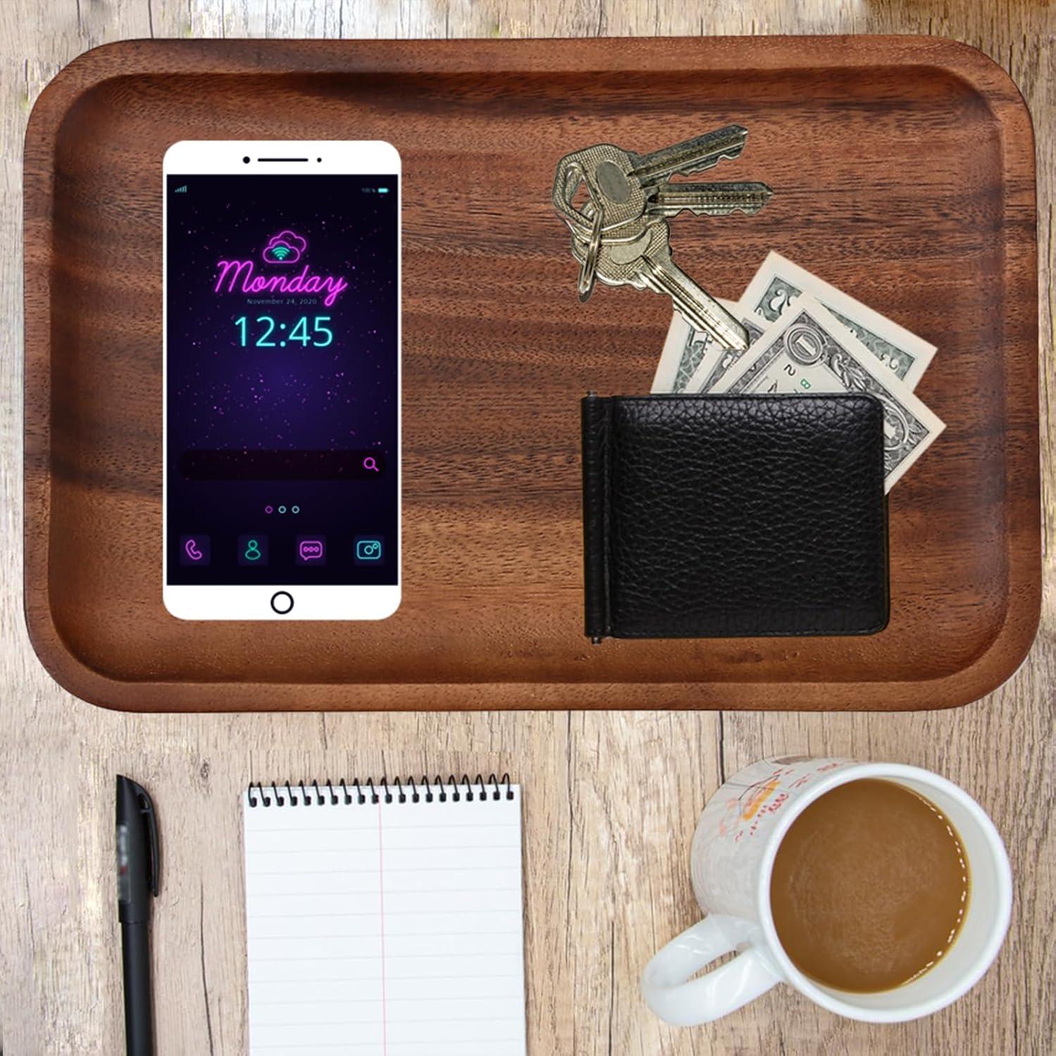 Bandeja de Valet de Madera de Acacia Velinjowy 30x20 cm