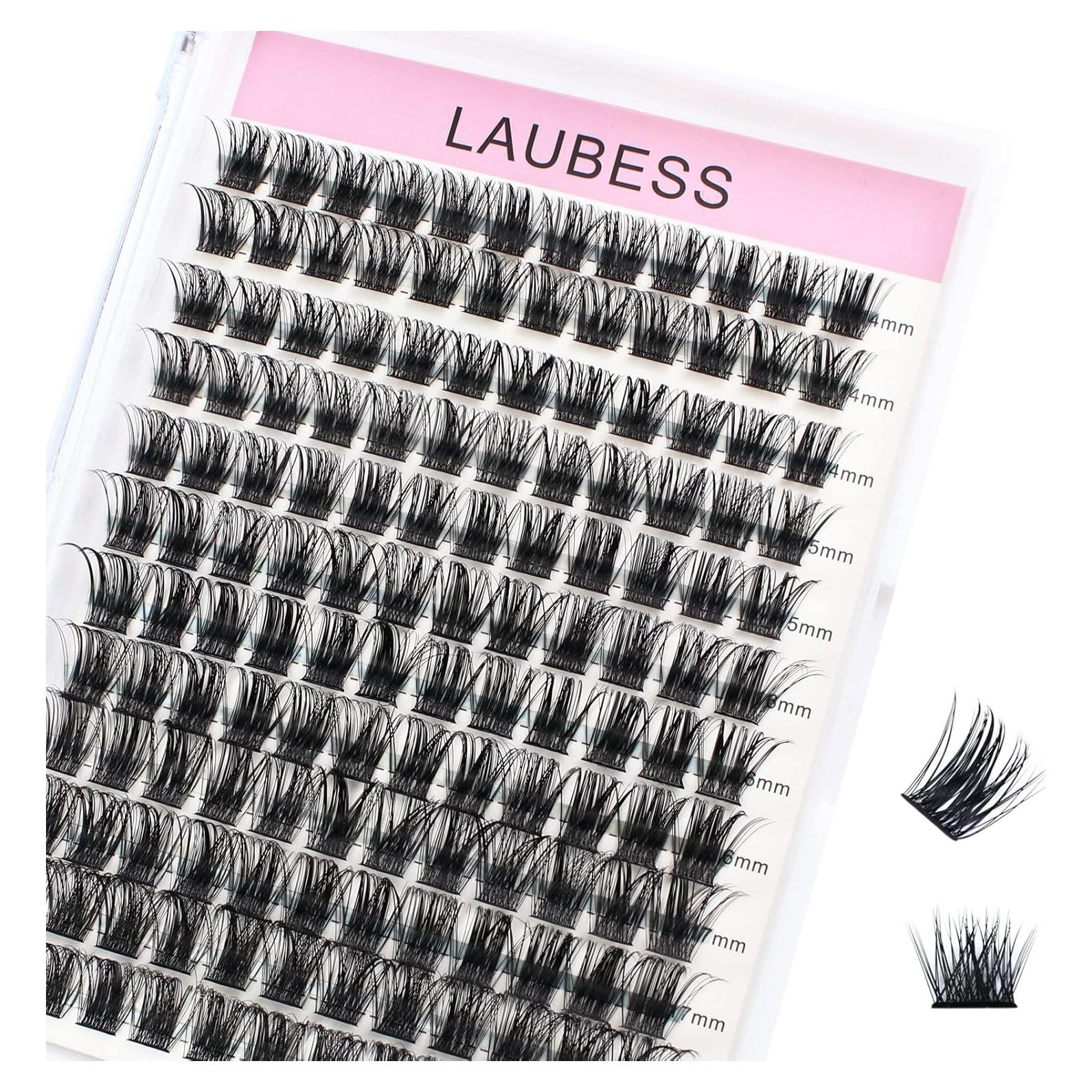 Pestañas en Racimo LAUBESS 14-18mm 144pcs Kit Extensiones