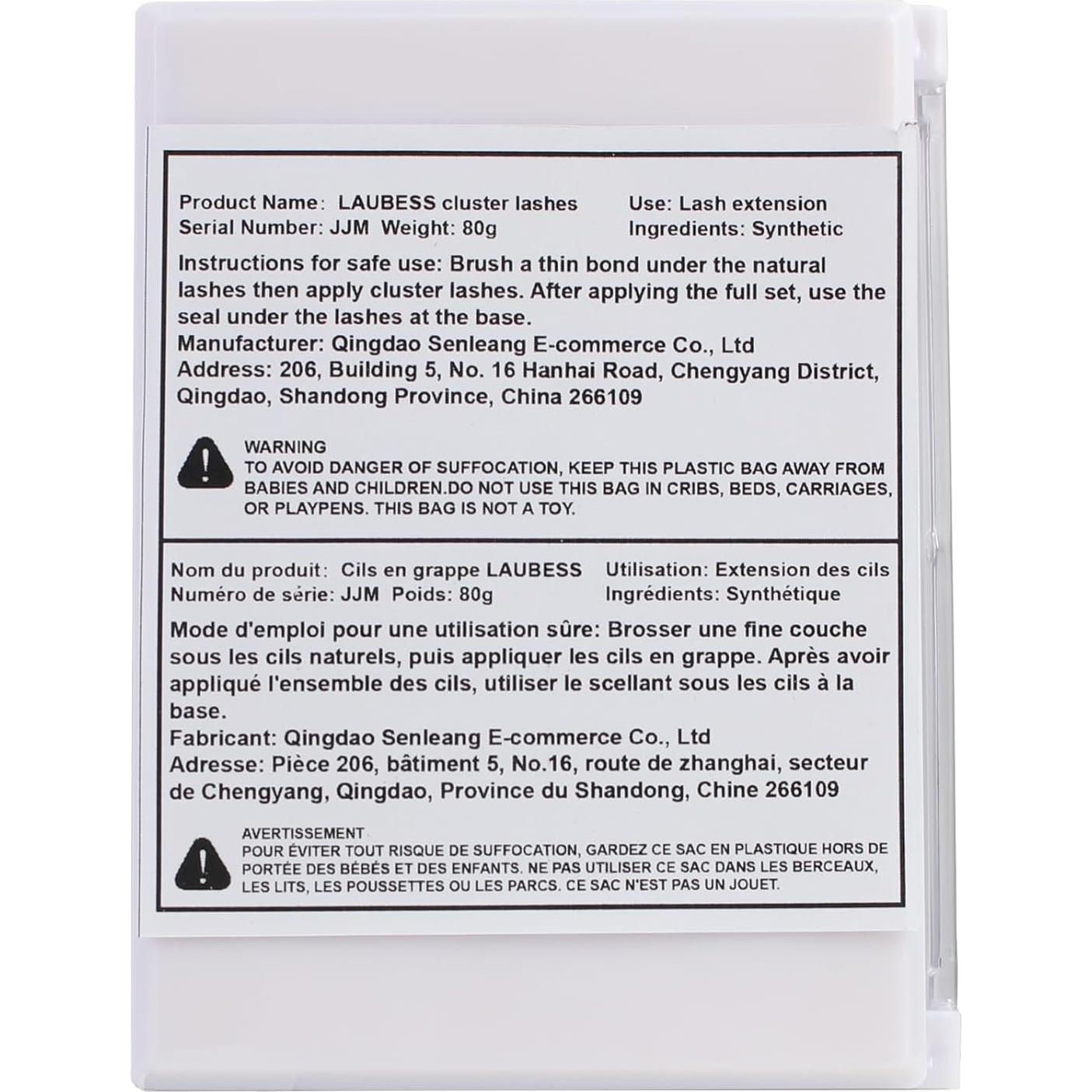 Pestañas en Racimo LAUBESS 14-18mm 144pcs Kit Extensiones