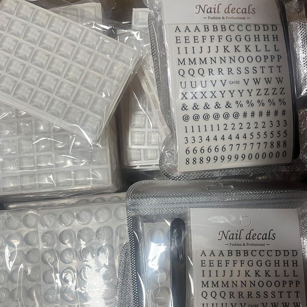 Pegatinas de Teclado YLOIJO con Caracteres Numéricos 64 Pcs