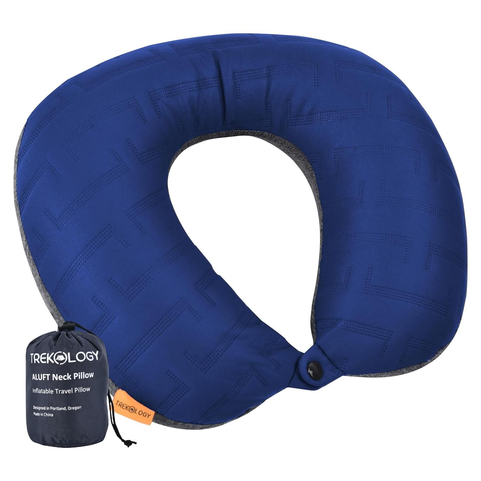Almohada de Cuello de Viaje TREKOLOGY ALUFT NECK Azul