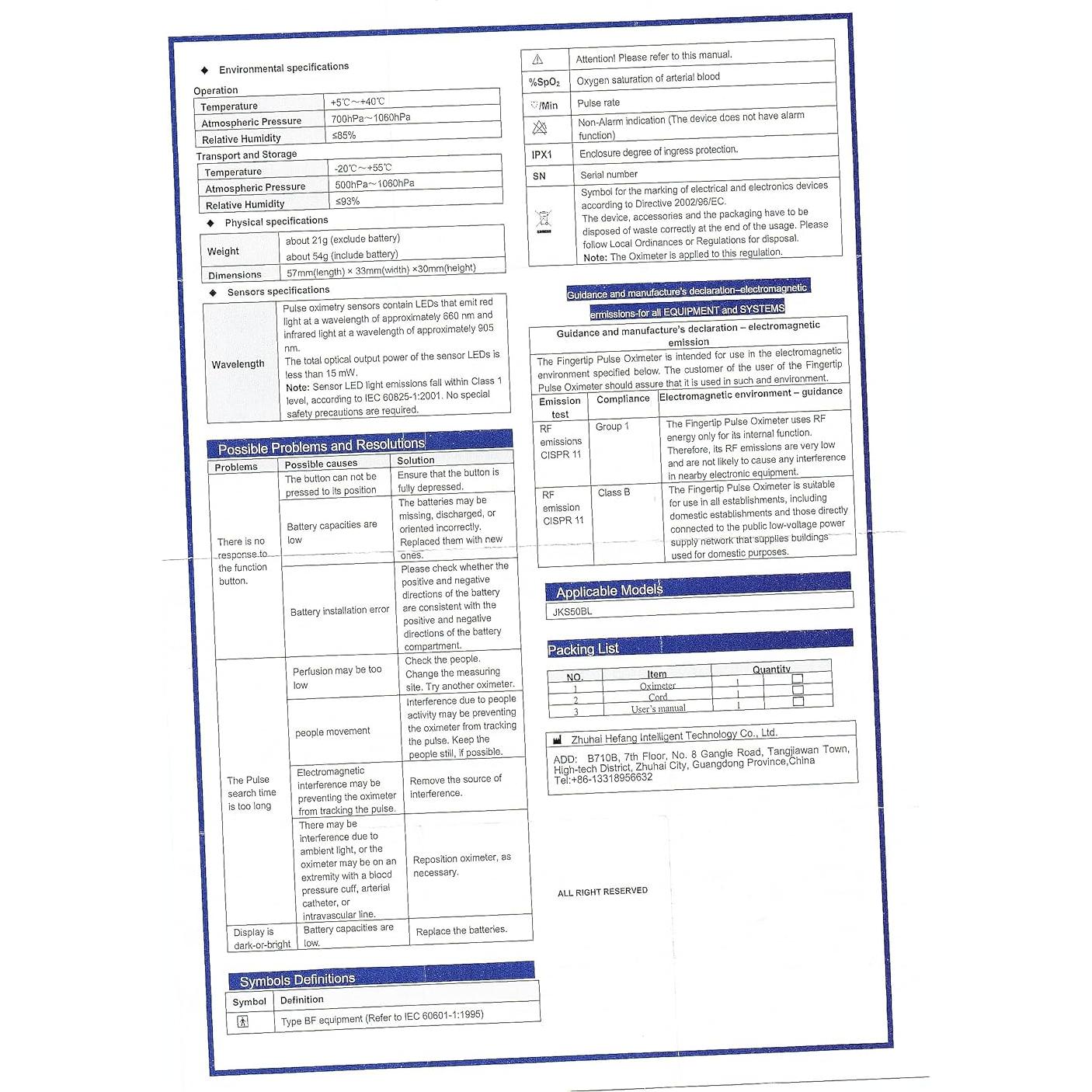 Oxímetro de Pulso HOLFENRY Mini Gris - Monitor SpO2 y Frecuencia Cardíaca